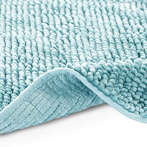 AmeliaHome mata łazienkowa 70 x 120 cm, antypoślizgowy dywanik łazienkowy Bati, jasnoniebieski - obrazek 3