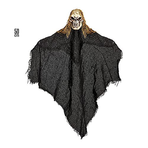 Widmann 10032 10032-Sensenmann, 50 cm, dekoracja, dekoracja, duch, przerażający, horror, Halloween, impreza tematyczna, wielokolorowa, rozmiar uniwersalny - obrazek 2
