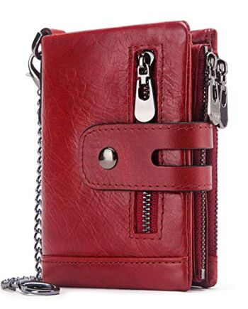 Portfel damski skórzany portfel damski blokujący RFID portfel damski m