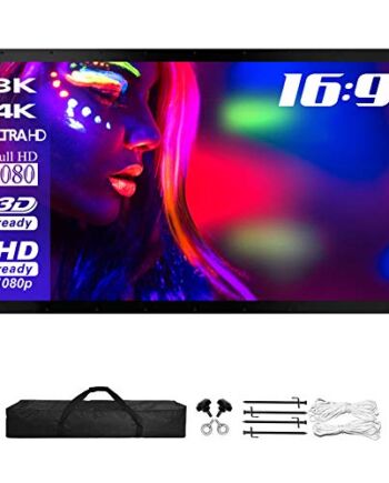 ESMART Professional MIMOBI Składana Rama Projektor Ekran 300 x 168 cm (135") 16:9 | Projektor do kina domowego Ekran projekcyjny Outdoor Aluminiowa rama Ekran LCD LED