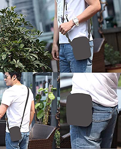 Męska torba na ramię z prawdziwej skóry, torba na pasek, futerał - obrazek 2