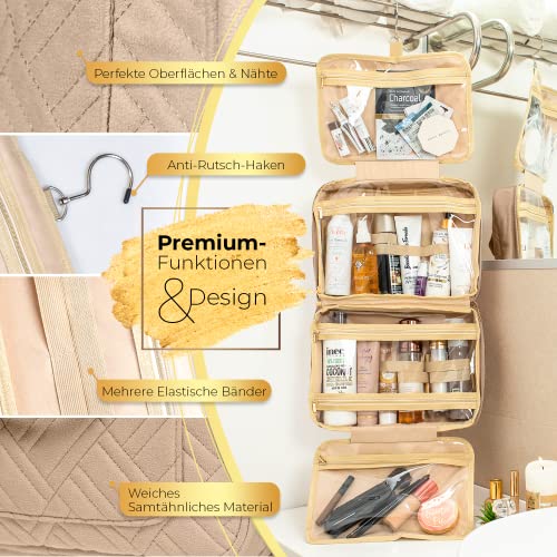 BOACAY Duża Wisząca Kosmetyczka Podróżna dla Kobiet i Dziewcząt, Organ - obrazek 3