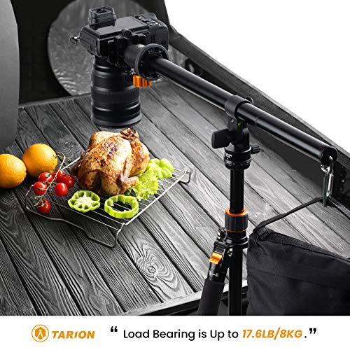 TARION Statyw fotograficzny z ramieniem wysięgnika, z poziomą środkową kolumna długości 48 cm, do zdjęć panoramicznych w zakresie 360°, z torbą na statyw (ramię wysięgnika aparatu plus) - obrazek 2