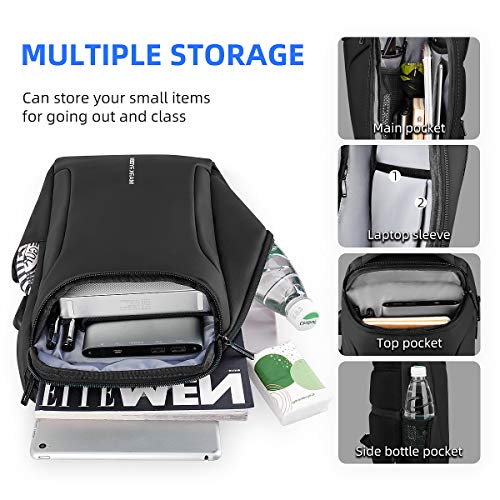 Muzee Torba na ramię, wodoodporny plecak typu crossbody, plecak z zabe - obrazek 6