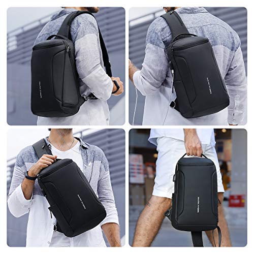 Muzee Torba na ramię, wodoodporny plecak typu crossbody, plecak z zabe - obrazek 2