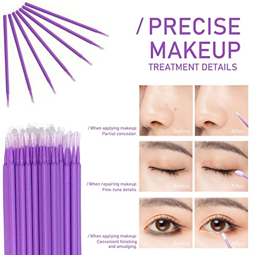 150 sztuk jednorazowych sztyftów do tuszu do rzęs, pędzle do ust i mik - obrazek 5