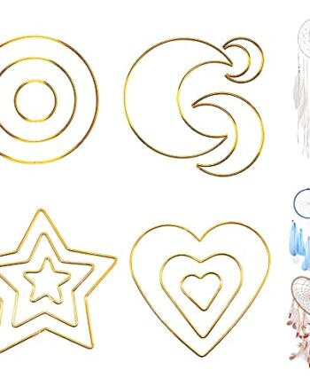 12 sztuk pierścionków do makramy, pierścienie, wieniec makramowy, kółk