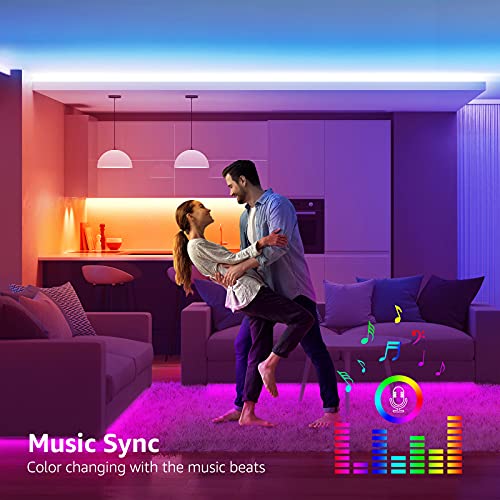 Lepro MagicColor taśma LED 5 m, łańcuch świetlny z pilotem zdalnego st - obrazek 5