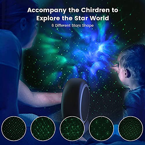 Dasing Projektor LED Galaxis, projektor gwiazd z mgłą, zasilanie bateryjne 2400 mAh, timer, zdalna obsługa i - obrazek 5
