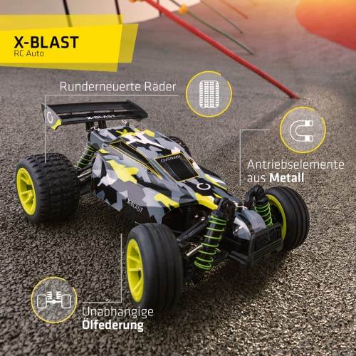 OVERMAX X-Blast zdalnie sterowany samochód RC Car, 4x4, prędkość 45 kmh, zasięg 100 m, oświetlenie LED, niezależne zawieszenie, duże wymiary pojazdu - obrazek 3