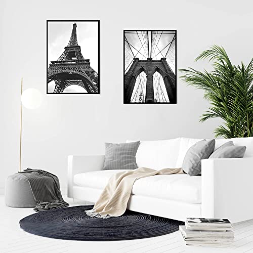 Ramka na zdjęcia w formacie A2, klasyczna, czarna aluminiowa ramka z certyfikatem ze szkłem akrylowym, poziome i pionowe formaty, do dekoracji ścian i domu, zestaw 2 sztuk - obrazek 3