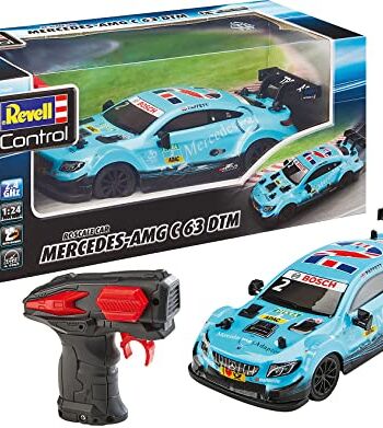 Revell Control 24687 RC skala samochodowa 1:24 DTM Mercedes-Benz firmy Gerry Paffet, pilot GHz, wierny samochód zdalnie sterowany, 20,5 cm