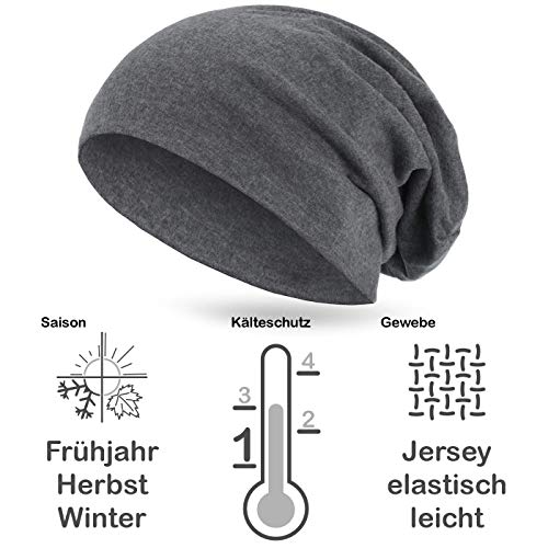 style3 Czapka typu Slouch Beanie, rozmiar XXL, ciepła, jesienno-zimowa - obrazek 4