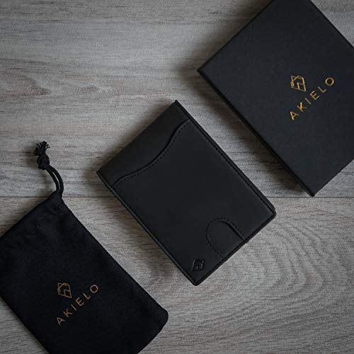 portfel - męski portfel dwukrotnie z zakładką - portfel kart blokujący - obrazek 3