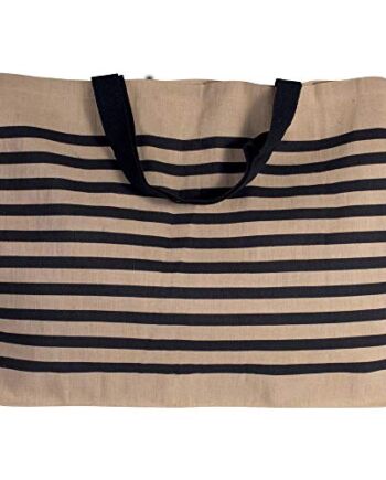 noTrash2003 Duża torba na zakupy z mieszanki jutowej i bawełny, torba XXL i torba na zakupy na plażę, w czasie wolnym, na zakupy lub do uprawiania sportu, różne kolory