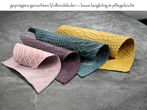 Ziilay torebka damska z pełnej skóry bydlęcej, torebka wieczorowa, torebka kopertowa, z etui na karty, burgundowy (fioletowy) - 88ZL01-PL - obrazek 4