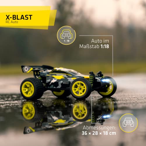 OVERMAX X-Blast zdalnie sterowany samochód RC Car, 4x4, prędkość 45 kmh, zasięg 100 m, oświetlenie LED, niezależne zawieszenie, duże wymiary pojazdu - obrazek 6