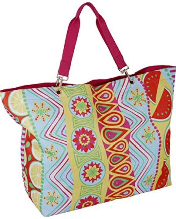 JENNIFER JONES torba kąpielowa XXL rodzina - 62 x 22 x 42 cm - z zamkiem błyskawicznym - kolorowa, wielokolorowa