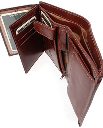 Visconti - Duży Skórzany Portfel Męski Trifold - 11 Kieszeń na Karty K