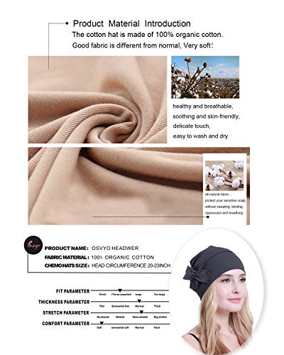 osvyo Chemioterapeutyczne nakrycie głowy, czapka dla kobiet chorych na - obrazek 5