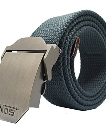 Meta-U- płócienny pasek- pas siatkowy - styl wojskowy - klamra ze stopu cynku - łatwa regulacja - solidna i wszechstronna - do dżinsów | Chinos | garnitury na dzień tygodnia - 1 szt.