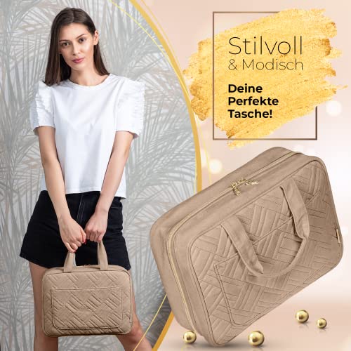 BOACAY Duża Wisząca Kosmetyczka Podróżna dla Kobiet i Dziewcząt, Organ - obrazek 5