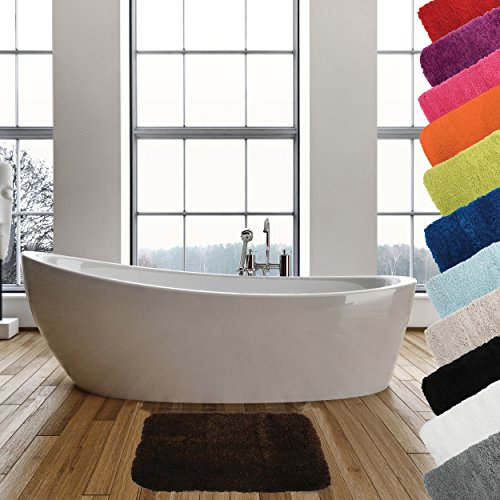 MSV 140873 mata łazienkowa, z mikrofibry, puszysta, 50 x 70 cm, kolor