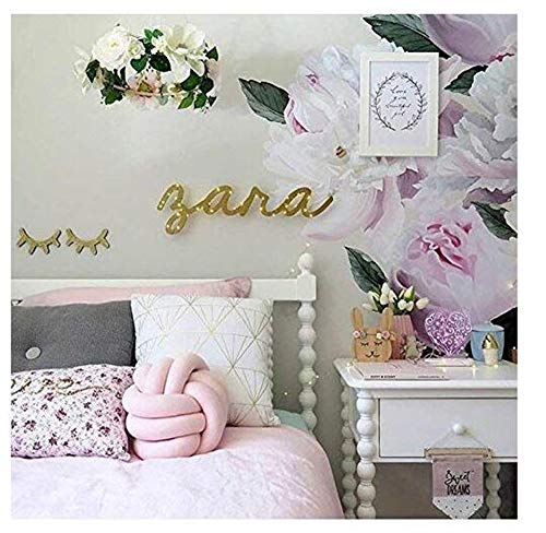 Hava Kolari Poduszka z węzłem, poduszka pluszowa, miękka poduszka z węzłem, poduszka dekoracyjna, łóżko do pokoju (średnica 20 cm, ciemnoszara) - obrazek 4