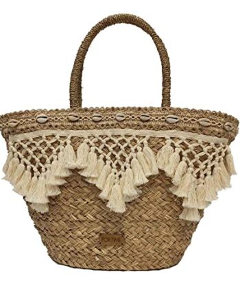 For Time Damski kosz plażowy Suna Natural, naturalny, 29 x 21 x 29 cm