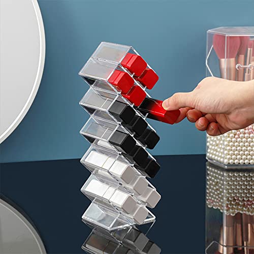 Organizer na pomadki do ust, akrylowy, stojak na pomadki, pionowy stojak na pomadki, kosmetyki, błyszczyk do ust - obrazek 5