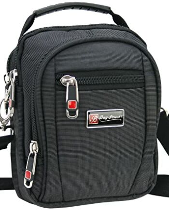 Bag Street - mała torba na ramię dla mężczyzn - torba na ramię męska czarna torba crossover bag również jako torba na pasek