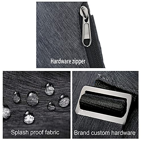 Torba crossbody unisex antykradzieżowa szarfa - obrazek 5