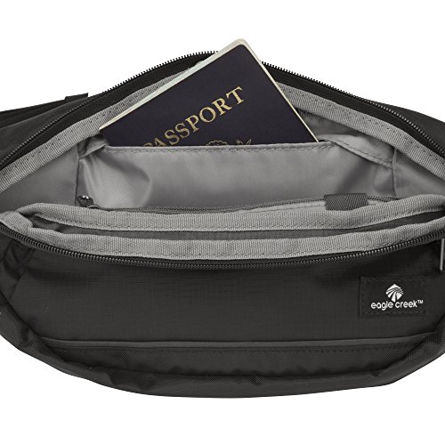 Eagle Creek Bauchtasche Tailfeather mała talia Hüftgürtel pasek na pieniądze 3 czarny - obrazek 2