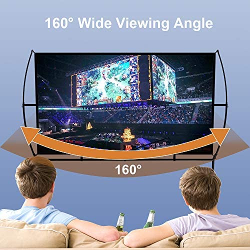 Płótno kino domowe 266 x 150 cm (120") 16:9 mobilny projektor, łatwy montaż i obsługa, nadaje się do kina domowego i zewnętrznego ekranu projekcyjnego - obrazek 6