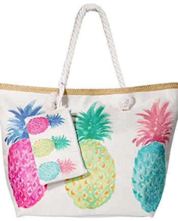 MOOKLIN Duża torba plażowa z zamkiem błyskawicznym, na lato, na zakupy, torba na ramię, na basen, torba na ramię, torba na ramię