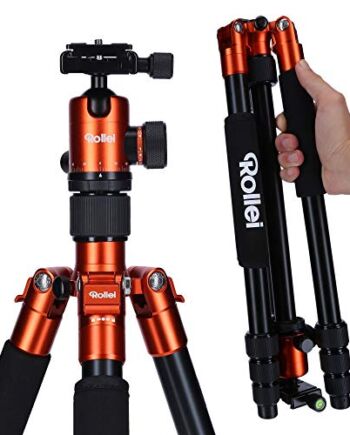 Rollei C5I | pomarańczowy | lekki statyw fotograficzny | aluminiowy |