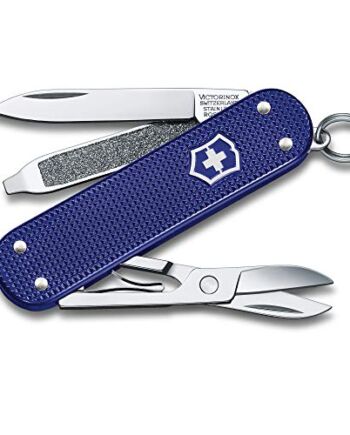 Victorinox Taschenmesser Classic SD Alox (5 Funktionen, Klinge, Nagelf