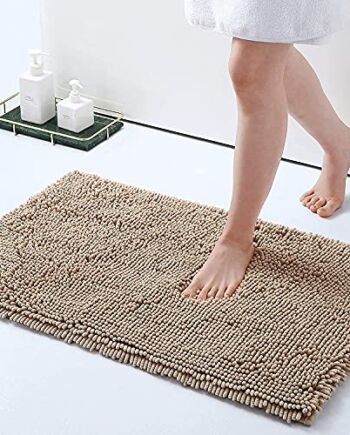 Homaxy Mata łazienkowa z mikrofibry, miękka gąsienica, chłonna mata ła