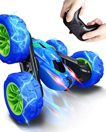 Zdalnie sterowany samochód dla dzieci, samochód wyścigowy High Speed, samochód zabawkowy, dwustronny, 360° Flip RC Auto 4WD zdalne sterowanie Buggy, zabawka do użytku wewnątrz i na zewnątrz, dla chłopców i dziewczynek