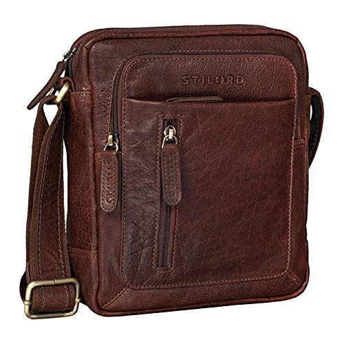 STILORD 'Jamie' skórzana torba mêska torba na ramiê ma³a Vintage Messe - obrazek 6