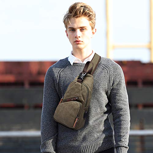 FANDARE Moda Męska Torba na Klatkę Piersiową, Torba na Ramię, Torba na - obrazek 7