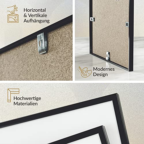 Heimlich® - Ramka na zdjęcia - A3 29,7 x 42 cm, aluminium, czarny, 2 s - obrazek 7