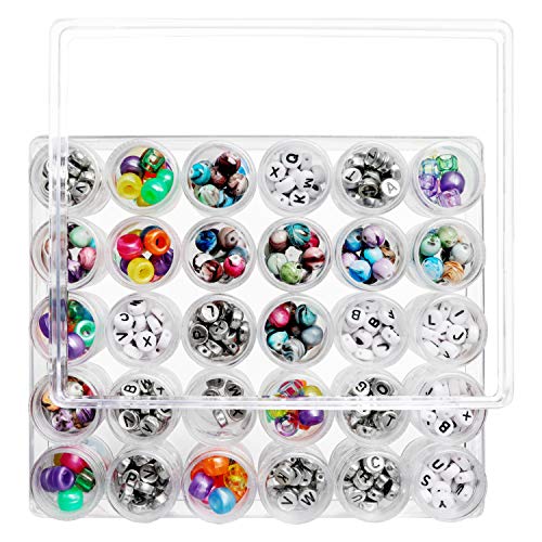 Kurtzy przezroczyste plastikowe pudełko do przechowywania z 30 słoikam - obrazek 4