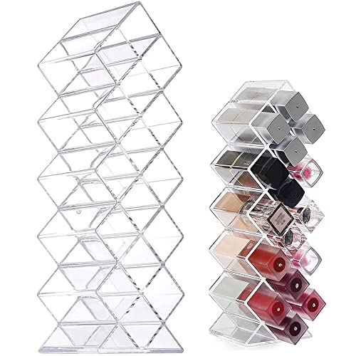 Organizer na pomadki do ust, akrylowy, stojak na pomadki, pionowy stojak na pomadki, kosmetyki, błyszczyk do ust - obrazek 9