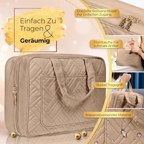 BOACAY Duża Wisząca Kosmetyczka Podróżna dla Kobiet i Dziewcząt, Organ - obrazek 4