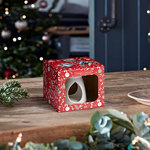 Yankee Candle zestaw upominkowy - 3 pachnące woski do topienia, 1 podgrzewacz i 1 bezwonna świeczka, kolekcja Countdown to Christmas - obrazek 4