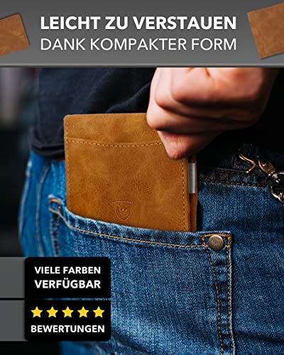 Kronenschein® - Portfel męski z klipsem na pieniądze - portfel RFID - - obrazek 2