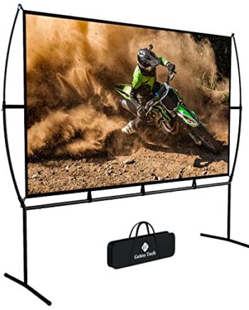 Płótno kino domowe 266 x 150 cm (120") 16:9 mobilny projektor, łatwy montaż i obsługa, nadaje się do kina domowego i zewnętrznego ekranu projekcyjnego