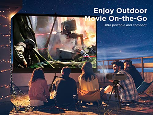 Mini projektor Wi-Fi, 6500 lumenów, obsługuje 1080p Full HD, przenośny projektor kina domowego, 720p, kompatybilny z systemem iOS/Android, Fire Stick, PS4, Xbox PC, TV - obrazek 2