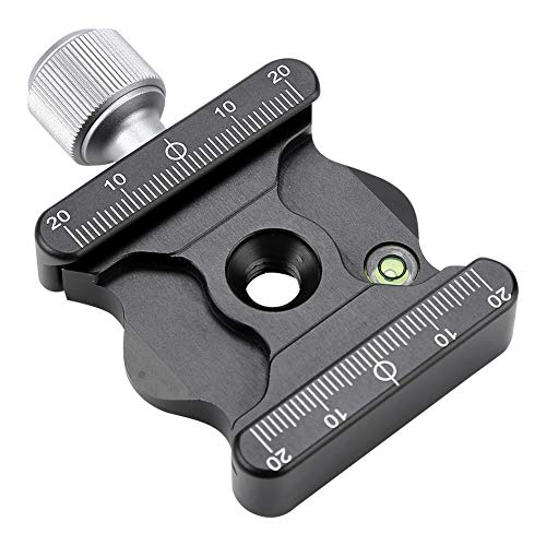 Sxhlseller Zacisk szybkozłączny, DE-50 stop aluminium szybka płyta zaciskowa adapter 3/8" do Arca SWISS, RRS, KIRK, WEMBLEY, MARKINS, SUNWAYFOTO, Benro, SIRUI - obrazek 2